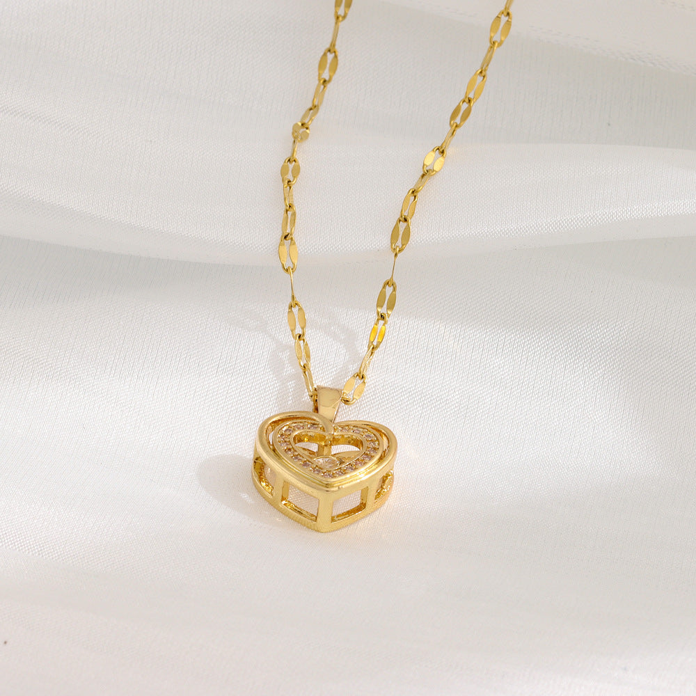 Roselle Heart Necklace