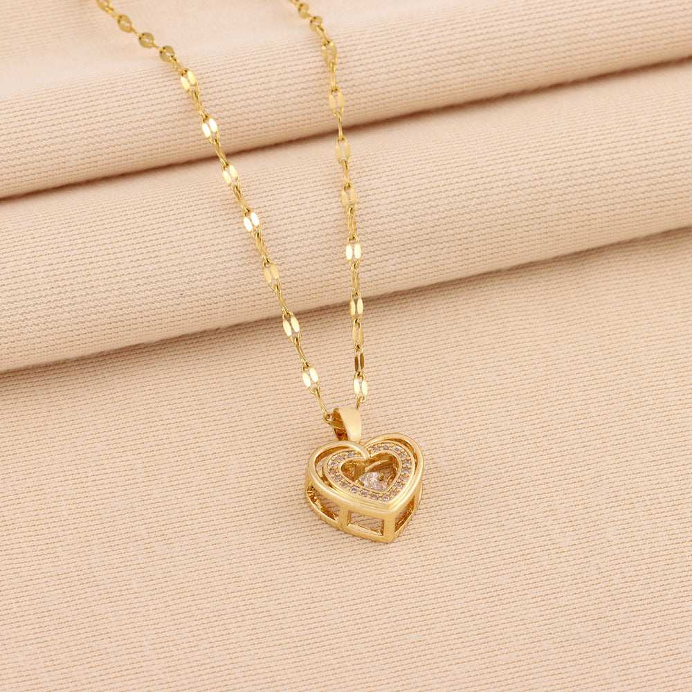 Roselle Heart Necklace