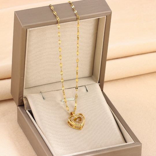 Roselle Heart Necklace