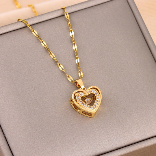 Roselle Heart Necklace
