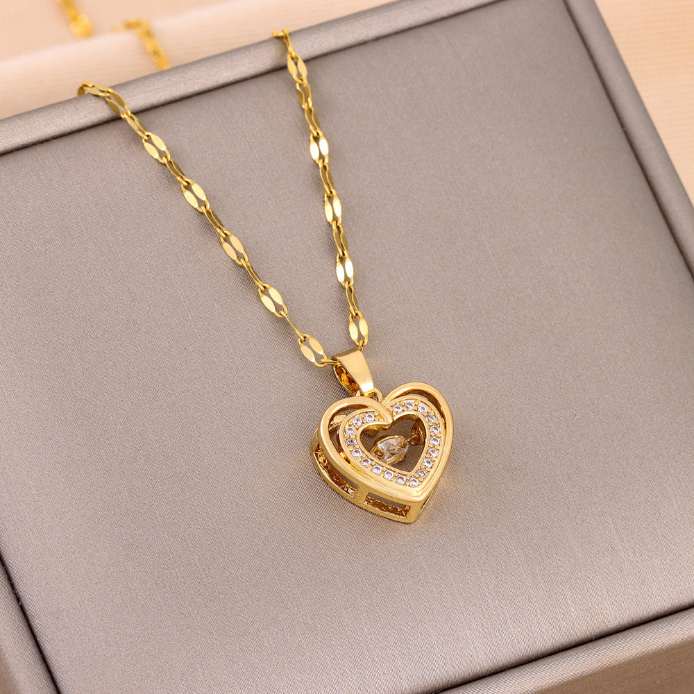 Roselle Heart Necklace