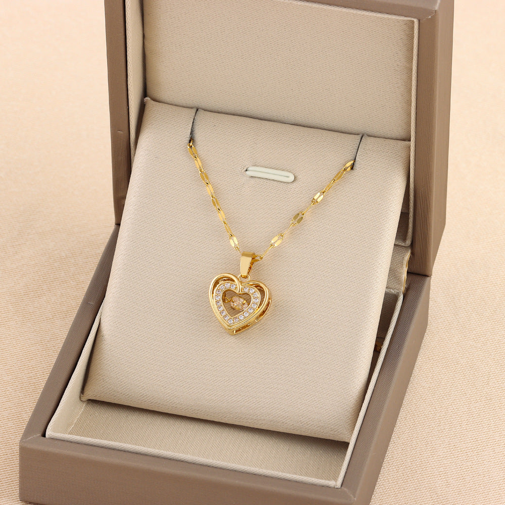Roselle Heart Necklace