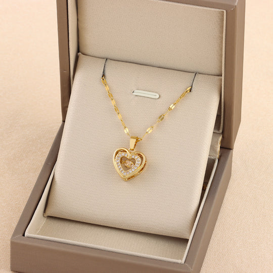 Roselle Heart Necklace
